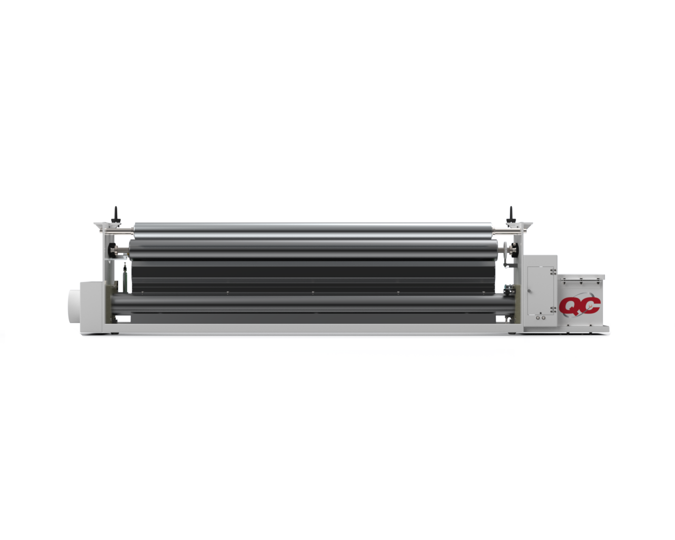 Bare roll corona treater by QC Electronics for corona treatment applications