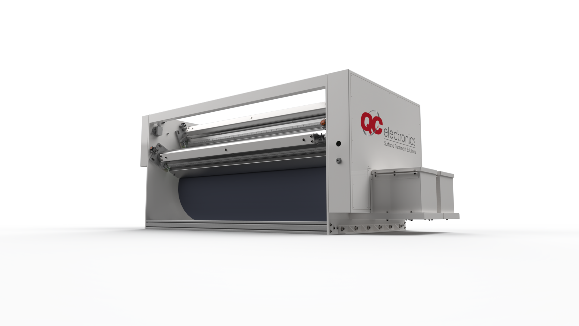 TNT corona treater by QC Electronics for blown, cast, and flexible non-conductive film treatment