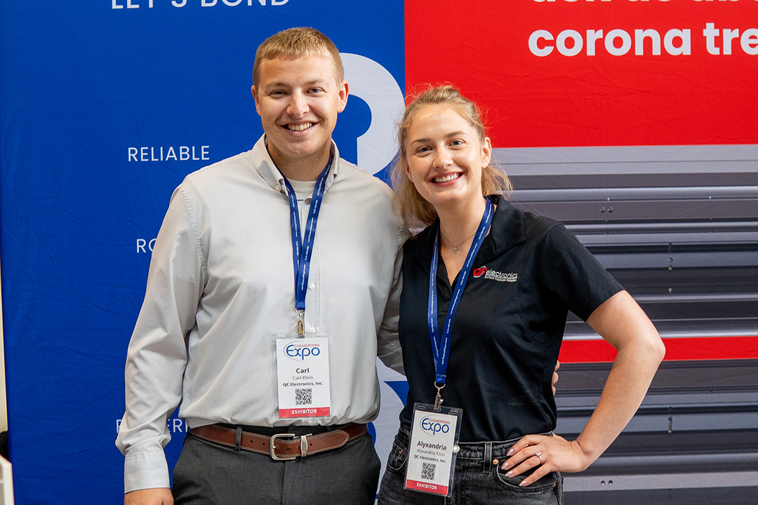 Carl Klein and Alyxandria Klein Represent QC Electronics at Converters Expo 2025